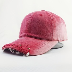 Distressed Baseball Cap Washed Vintage <b>Hat</b> Low Profile Unisex <b>Navy</b> Blue Distressed Dad <b>Hat</b> Washed Faded Cap - Product Image 1