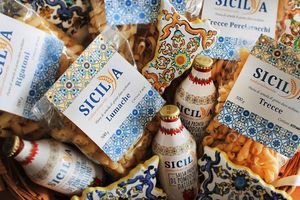 Fabriqué en Italie Pâtes Spaghetti Produits céréaliers de blé dur sicilien 500 g Composition naturelle Bronze étiré - Product Image 4