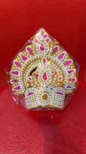 Corona Decorativa de Seda Mukut para Ídolos de Dioses Radha Krishna Ram Ji, Venta al por Mayor al Mejor Precio - Product Image 2