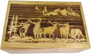 Urne de cendres en bois faite à la main cendres humaines adulte grand drapeau montagne funérailles crémation pour cendres humaines urnes funéraires pour columbarium - Product Image 2