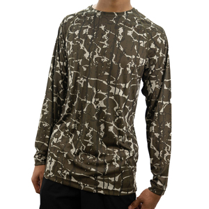 Camiseta de Pesca Personalizada con Diseño Sublimado, Protección UV de Manga Larga, Secado Rápido, UPF50, para Hombre, Spandex/Poliéster, Color Sólido - Product Image 3