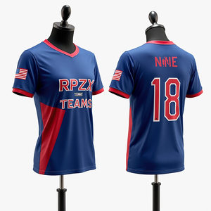 Haute qualité hommes personnalisé sublimé softball basket-ball football maillots de pêche respirant ras du cou kits de vêtements de sport - Product Image 6