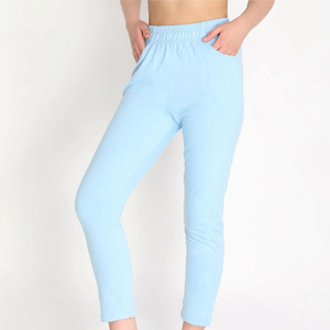 Pantalones ajustados para mujer, ropa de calle, de alta calidad, informales, de cintura alta, de Color sólido, OEM Services - Product Image 1