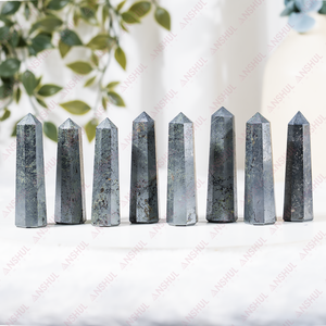 Best Quality Hematite 1 Kg Obelisk/Tower Points Polished Natural Healing Crystal For Meditation Decoration At Wholesale Price - Product Image 1