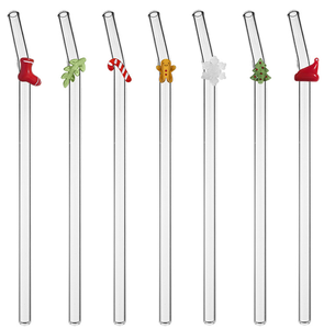 Pajitas de Vidrio Reutilizables para Restaurantes Ecológicos, Resistentes a los Golpes, Grado Comercial - Product Image 6