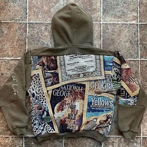 Vente en gros de pulls à capuche personnalisés pour hommes, vêtements d'hiver en vrac surdimensionnés et 100% coton avec services ODM OEM - Product Image 2