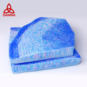 Sanwa – pierre brute violette OP41 en opale synthétique créée en laboratoire pour la fabrication de Piercing corporel et de bijoux, bon prix d'usine - Product Image 2