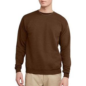 Sweat-shirt à col rond en polaire EcoSmart pour homme, 100% coton, ensemble de sport décontracté tendance, hiver, 330g - Product Image 5