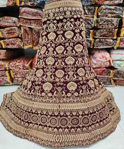 Venta al por mayor precio de moda Georgette hilo secuencia trabajo Lehenga Choli estilo indio fiesta desgaste étnico prenda con Dupatta - Product Image 2