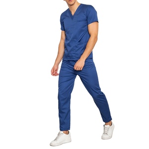 Uniforme Médico, Uniforme de Enfermería para Clínica Dental, Conjuntos de Uniformes Médicos de Manga Corta, Uniformes Quirúrgicos Unisex, Uniformes de Hospital de Rayón - Product Image 1