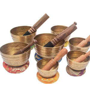 BOL EN BRONZE pour la Méditation et la Thérapie Sonore pour la Santé Spirituelle Bol en Bronze Guérison Tibétaine Chant-Artisanat Artisanal Indien - Product Image 3