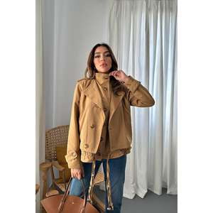 ขายส่งเสื้อแจ็คเก็ตสั้นสองชั้น Camel สำหรับฤดูใบไม้ร่วง - Product Image 5