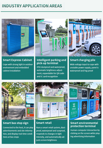 Monitor LCD luar ruangan, layar sentuh industri/tidak sentuh tahan air IP65 21.5 Nits kecerahan tinggi peredupan otomatis 7 ~ 1000 inci - Product Image 6