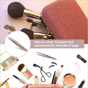 แหนบหนีบขนตาสีโรสโกลด์สไตล์ทันสมัยทำจากสเตนเลสสตีลพร้อมปลายเอียง - Product Image 5