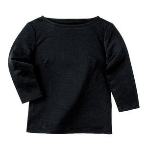 เสื้อยืดคอกลมแขนสามส่วน (เจอร์ซีย์นิต) ผ้าฝ้าย 100% ระบายอากาศได้ดี-WP354-17 (LL) สีขาว - Product Image 2