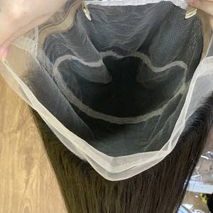 วิกผมด้านหน้าผ้าลูกไม้เนื้อตรงจากกระดูกวิกผมมนุษย์วิกผมด้านหน้าแบบมีลูกไม้ติดหนังกำพร้าวิกผมด้านหน้าแบบ HD มีลูกไม้ทออัจฉริยะจากเวียดนาม - Product Image 6
