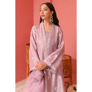 Ensemble chemise et dupatta en satin Zinnia pour le printemps/été - Product Image 2