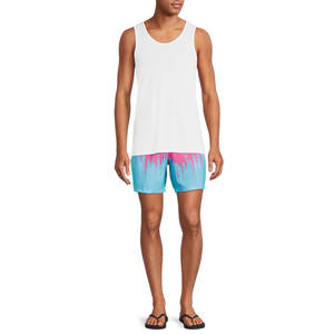 Bajo MOQ Impreso Pantalones cortos de playa Pantalones de natación Hombres Trajes de baño Personalizado OEM Pantalones cortos de baño Traje de baño para adultos - Product Image 3