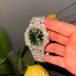 Relojes esqueleto Moissanite | Estilo presidencial de lujo VVS | Suministro mayorista helado - Product Image 6