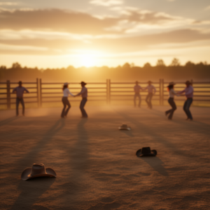 Camiseta de manga larga Cowgirl Linedance con estampado de botas en el suelo - Product Image 3