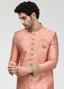 Styles Sherwani populaires pour hommes mariage de luxe Sherwani pour marié Sherwani fait à la main pour mariage traditionnel - Product Image 5