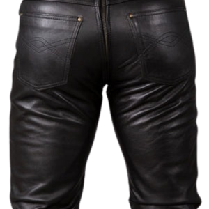 Short Leather Kilt Black Faux Leather Fetish Clubwear Mini Skirt - Product Image 4