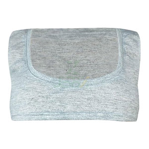 Top Corto sin Costuras con Cuello Redondo para Mujer, Transpirable, sin Sujetador, de Manga Corta, Ajustado, Mini Camiseta Sexy para Entrenamiento y Gimnasio - Product Image 1