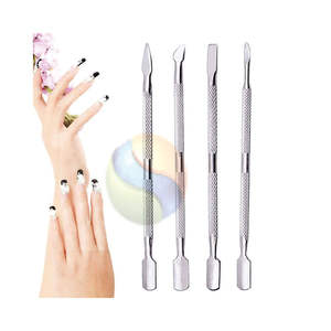 Empujador de Cutículas de Acero Inoxidable de Doble Extremo Premium, Herramienta de Belleza con Logotipo Personalizado, Empujador de Cutículas Profesional de Acero Inoxidable - Product Image 3