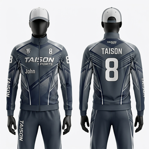 Tenue d'entraînement de volley-ball pour hommes, tissu polyester interlock premium 280 GSM, gris, design à panneaux contrastés, logo personnalisé, vêtements d'équipe - Product Image 3