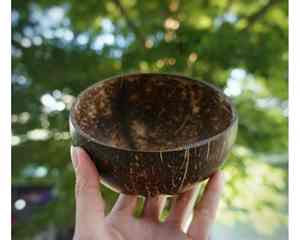 ชามกะลามะพร้าวแท้ทำด้วยมือในเวียดนามพร้อมงานฝีมือตกแต่งสำหรับการส่งออกใช้ชามกะลามะพร้าว - Product Image 2