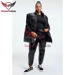 Chaleco acolchado de lana para mujer con logotipo personalizado de alta calidad con cortavientos y bolsillo para chaleco - Product Image 6