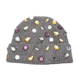 Bonnet unisexe blanc en tricot avec strass en forme de crâne, 100% acrylique, pour usage extérieur, bonnets chauds d'hiver - Product Image 6