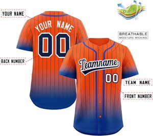 Vente en gros de logo personnalisé Chemise de baseball pour jeunes à sublimation à rayures vintage Chemise de baseball personnalisée Vente entière - Product Image 6