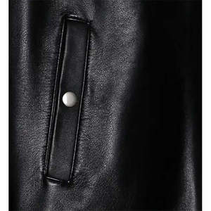 Chaqueta Bomber Reversible de Piel de Oveja para Mujer con Ribete de Piel - Product Image 5