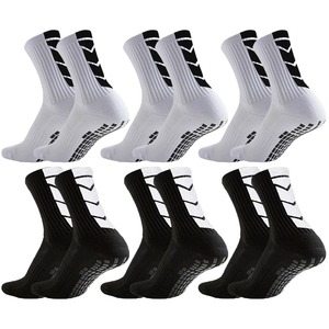 Chaussettes de sport respirantes en nylon pour hommes, antidérapantes, à fond solide, pour le football, le basket-ball, le tennis et les sports d'automne - Product Image 5