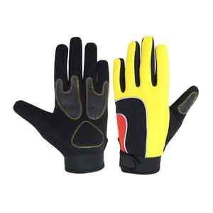 Guantes mecánicos de cuero de grano de piel de cabra de precio barato de tendencia superior Guantes de conductor Anti-Corte Funciones antiimpacto Guantes mecánicos - Product Image 2
