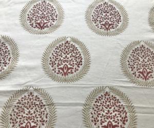 Tela de Algodón Estampada a Mano con Diseño Tradicional Indio del Árbol de la Vida, Estampado Buti, Textil Artesanal - Product Image 2