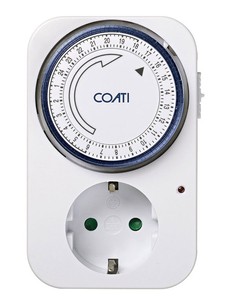 Programador diario de 24 horas, configuración de 15 minutos, Coati blanco (Simon AF131412) - Product Image 1