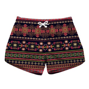 Pantalones cortos de natación para hombre, pantalones cortos de playa de verano para mujer, Mini Pantalón deportivo acuático con estampado geométrico, marca de surf, cordón corto para mujer - Product Image 6