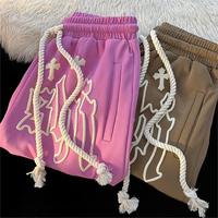 Pantalones Cortos Personalizados Vintage 100% Algodón para Hombre, Ecológicos, Estilo Urbano, Sólidos, con Estampado 3D en Relieve, Malla Elástica y Transpirable