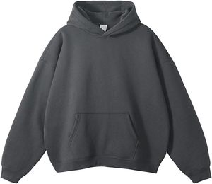 Sweat à capuche pour hommes avec logo personnalisé de haute qualité au prix de gros pour les hommes pull à capuche respirant et surdimensionné en coton mélangé de base - Product Image 3