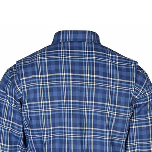 Chemise de moto en flanelle de coton personnalisée de la meilleure qualité noir gris Design respirant armure amovible décontracté équipement de motard de rue - Product Image 6