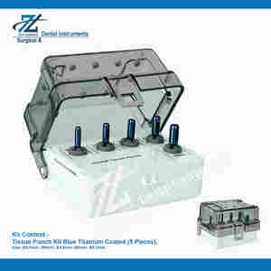 Kit de punzón de tejido Dental Srugical TISSUE PUNCH KIT 5 uds con soporte de fresa taladro Dental implante instrumentos fabricante Pakistán - Product Image 3