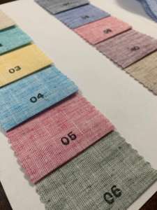 Tela de lino con tacto superior y más vendida | Tela de algodón y poliéster de 58 pulgadas de ancho para prendas de hombre y mujer - Product Image 3