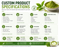 Sachets de poudre de matcha naturelle en stick OEM – Nouveaux sachets de thé instantané bien-être à marque privée