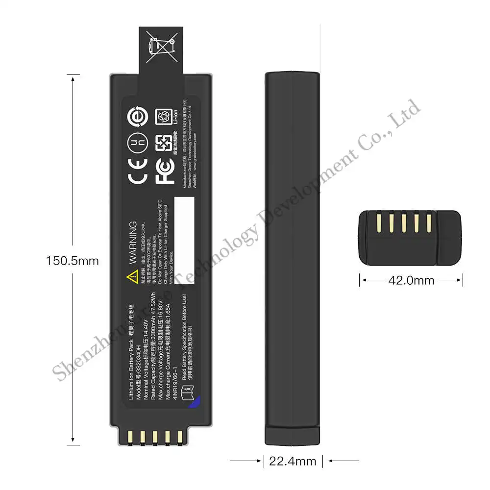 TEFOO GS2034DH venta al por mayor baterías recargables Olympus Vanta XRF reemplazo de batería de litio portátil compatible con ND2034