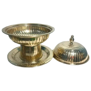 Ollas Khajoor Vintage de Latón de Alta Calidad con Acabado Pulido para el Hogar y Restaurantes, Utensilios de Cocina, Olla para Dátiles Árabes - Product Image 1