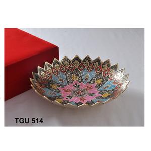 Cuenco Decorativo de Latón Plateado con Tema de Amor para Navidad - Product Image 3