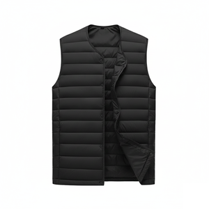 Chaleco Acolchado de Invierno para Hombre, sin Cuello, de Alta Calidad, Impermeable, Chaqueta de Otoño, Logotipo Personalizado, OEM, Venta al por Mayor - Product Image 1