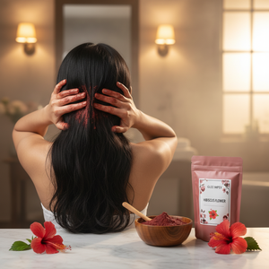 Glee Impex Polvo de Flor de Hibisco Orgánico 15g/50g |   Mascarilla Capilar Herbal Lavable para el Crecimiento del Cabello y Cuidado de la Piel, Ingrediente para el Cuidado de la Piel DIY - Product Image 3